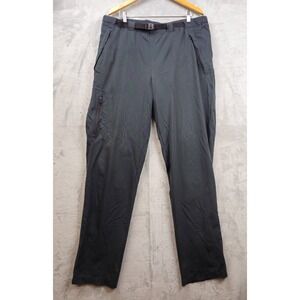 Arcteryx Mens Gamma Lightweight Hiking Pants Dark Gray Belted Zip Pockets XL